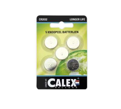 Calex batterijen Knoopcel Lithium CR2032 3V, kaart