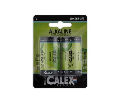 Calex battterijen Alkaline grote staaf LR20/D 1,5V