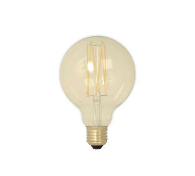 Calex LED Filament Globelamp 4W E27 GLB95, Goud 2100K Dimbaar