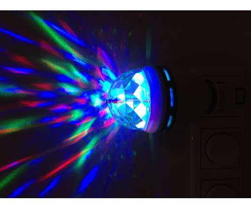 Led Disco Lamp 3 watt met stopcontact aansluiting