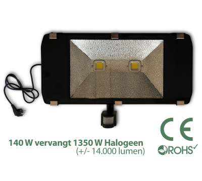 Led Bouwlamp 140 watt met beweginssensor