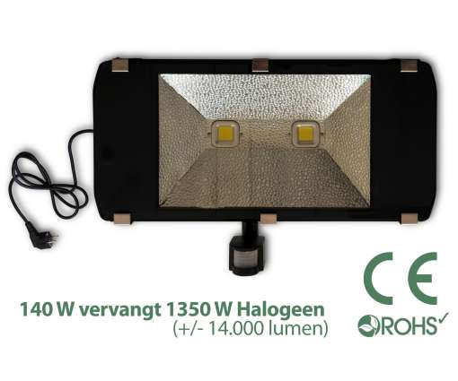 Led Bouwlamp 140 watt met beweginssensor