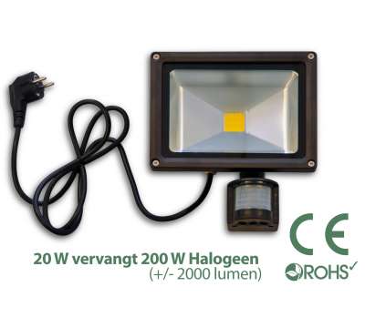 Led Bouwlamp met bewegingssensor 20 watt