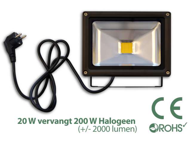 Bank koppeling moeilijk Led Bouwlamp 20 Watt - Light by leds